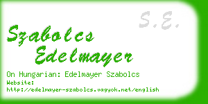 szabolcs edelmayer business card